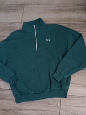 ALO ACCOLADE 1/4 ZIP SWEATSHIRT..SMALL